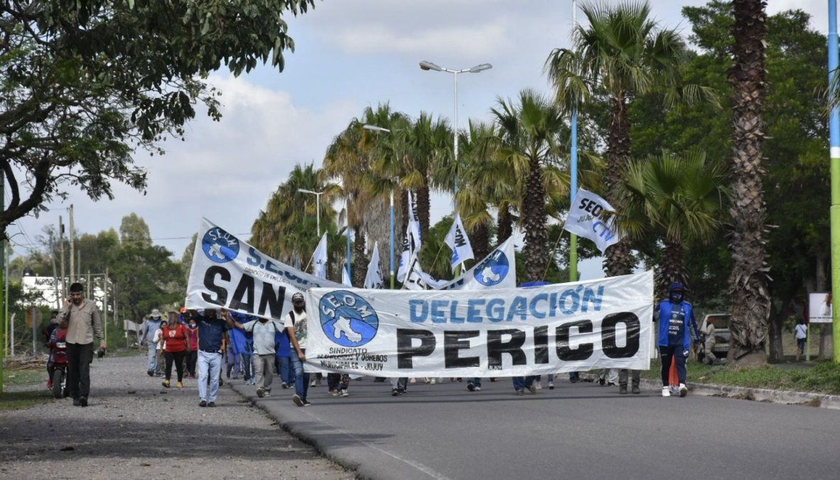 El corte del SEOM en la ruta provincial de la zona de Perico