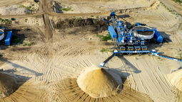 Planta de lavado de arenas silíceas de YPF.