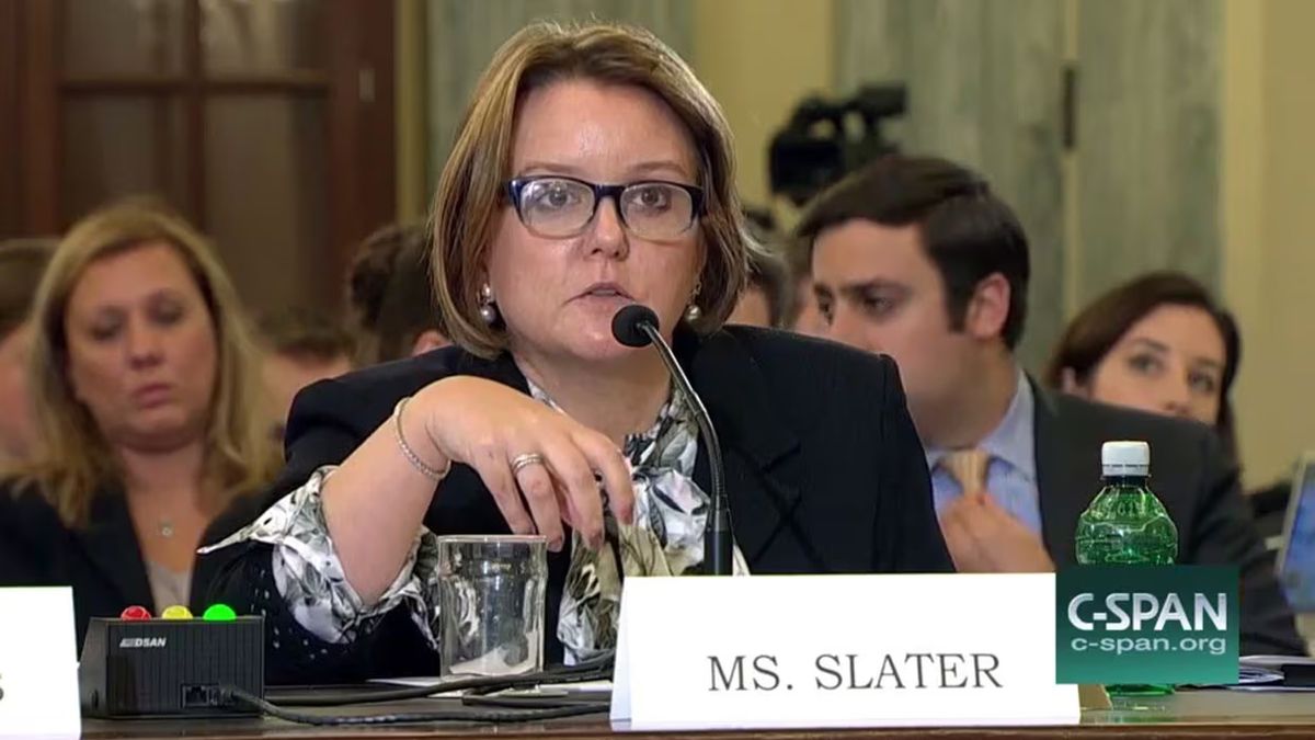 Gail Slater, personaje detrás de JD Vance. Gail Slater, personaje detrás de JD Vance.