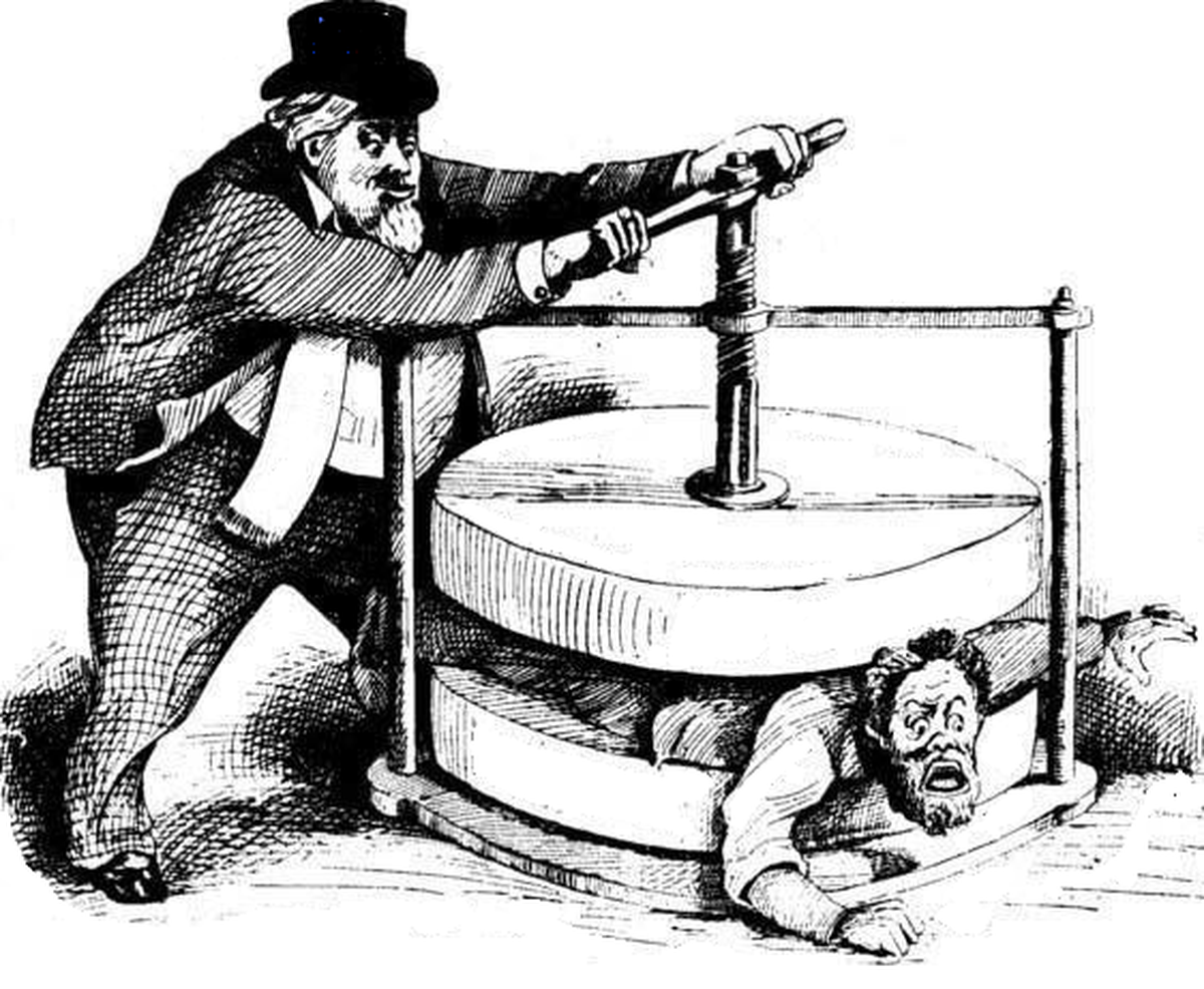 A Adam Smith le preocupaba la explotación de los trabajadores, observando lo que hacía el imperio británico en la India, que por entonces era su colonia. Temía que los ricos reforzaran su poder a través de las leyes. A Adam Smith le preocupaba la explotación de los trabajadores, observando lo que hacía el imperio británico en la India, que por entonces era su colonia. Temía que los ricos reforzaran su poder a través de las leyes.