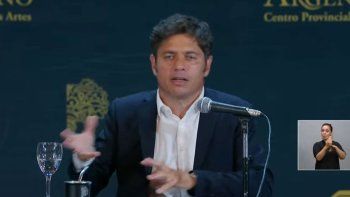 Axel Kicillof, este jueves en el Teatro Argentino de La Plata. Axel Kicillof, este jueves en el Teatro Argentino de La Plata.