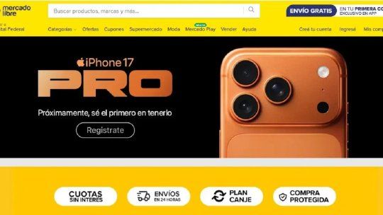 Mercado Libre revienta el precio del iPhone 17 Pro y desata la locura por el nuevo Apple Mercado Libre revienta el precio del iPhone 17 Pro y desata la locura por el nuevo Apple