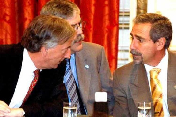 Néstor Kirchner, Julio de Vido y Ricardo Jaime.
