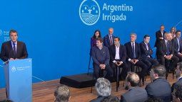 Sergio Massa y Alberto Fernández se mostraron juntos en un acto.
