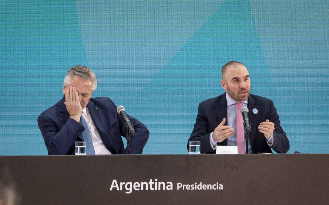 Martín Guzmán blablablá, y Alberto Fernández en otro canal.