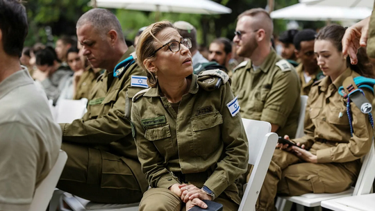 La mayor general Yifat Tomer-Yerushalmi en el cuartel general de las FDI en Tel Aviv. La mayor general Yifat Tomer-Yerushalmi en el cuartel general de las FDI en Tel Aviv.