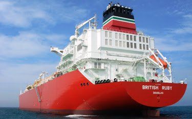 British Petroleum -con sede en Londres- cuenta, dentro de su flota al buque British Ruby, que participó en la carga de Gas Natural Licuado (GNL) hasta el Puerto de Bahía Blanca para regasificar a bordo del Express, de bandera belga, que lo aguarda en el m