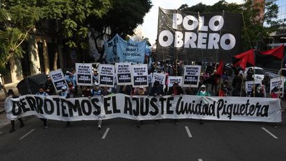 Piqueteros: Marcha, acampe y silencio de Pérsico y Grabois