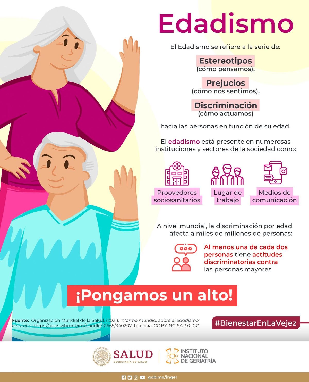 El edadismo es la estereotipada pasividad con la que las sociedades piensan a los viejos y las viejas. El edadismo es la estereotipada pasividad con la que las sociedades piensan a los viejos y las viejas.