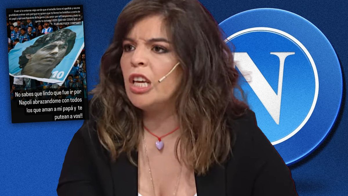 Dalma Maradona enojada con el Napoli.&nbsp;
