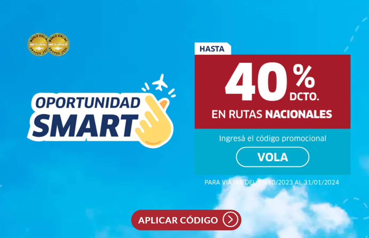 Mirá cómo conseguir pasajes con descuento por JetSmart. Mirá cómo conseguir pasajes con descuento por JetSmart.