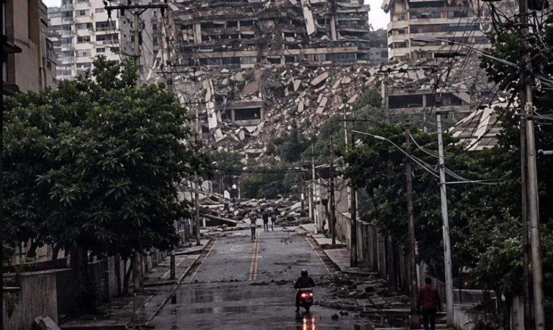 Edificio derrumbado en Caracas tras el doblete sísmico, 24 de junio de 2026. Edificio derrumbado en Caracas tras el doblete sísmico, 24 de junio de 2026.