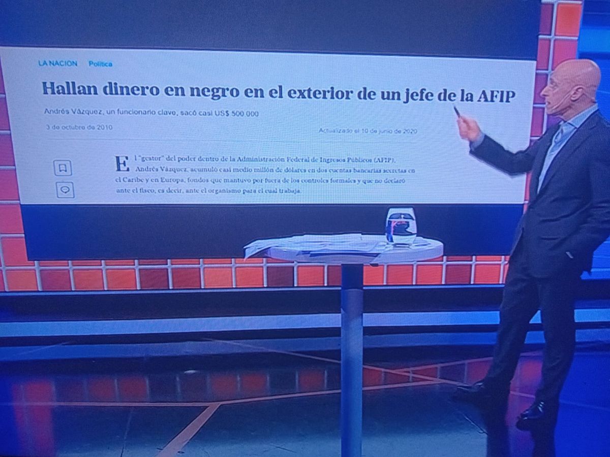 Carlos Pagni exhumó una nota del diario La Nación donde se denunció a Andrés Vázquez, flamante titular de ARCA (ex AFIP) Carlos Pagni exhumó una nota del diario La Nación donde se denunció a Andrés Vázquez, flamante titular de ARCA (ex AFIP)