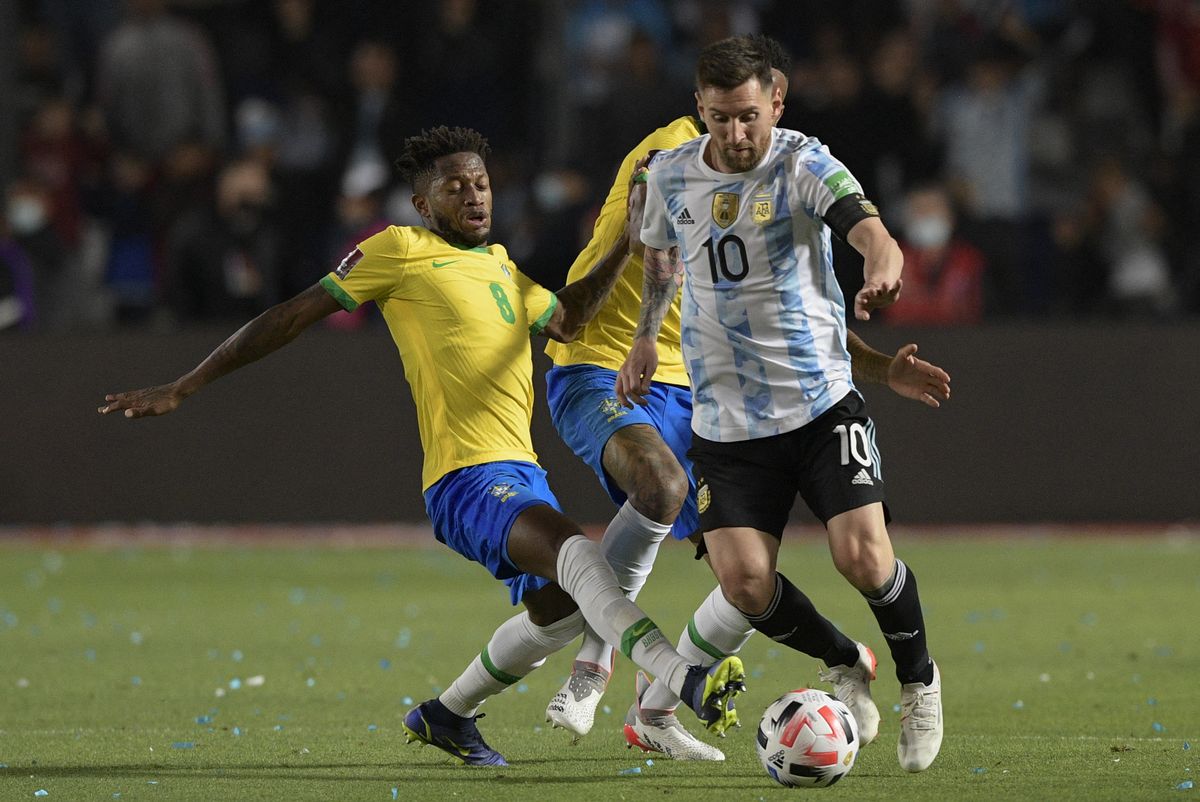 Argentina y Brasil, los únicos clasificados en las Eliminatorias Sudamericanas. (Foto: AFP).