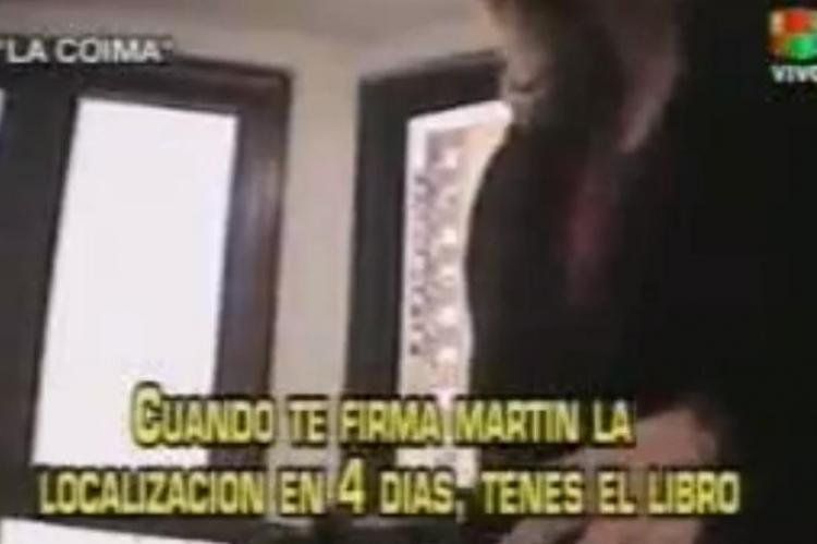 La cámara oculta del canal América en 2008 donde la funcionaria Mariel Sánchez pide la coima a nombre de Insaurralde, por entonces Secretario de Gobierno de Lomas de Zamora.