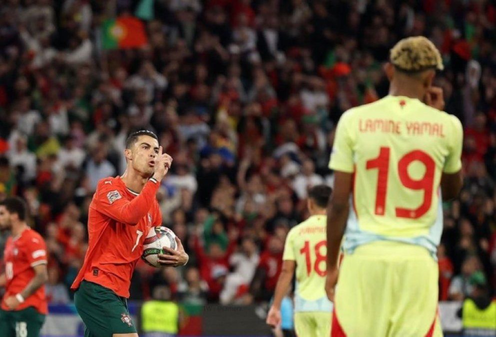 Cristiano Ronaldo se consagró en la UEFA Nations League por encima de Lamine Yamal.