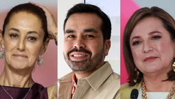 Claudia Sheinbaum, Xóchitl Gálvez y Jorge Álvarez Máynez. Claudia Sheinbaum, Xóchitl Gálvez y Jorge Álvarez Máynez.