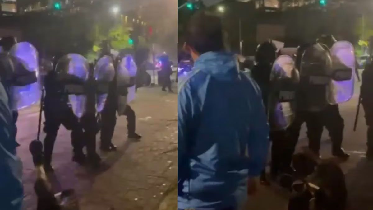 Un grupo de hinchas de Boca fueron reprimidos por la Policía en Parque Lezama en la previa del duelo ante Sportivo Trinidense de la Copa Sudamericana 2024. Un grupo de hinchas de Boca fueron reprimidos por la Policía en Parque Lezama en la previa del duelo ante Sportivo Trinidense de la Copa Sudamericana 2024.