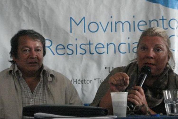 Carrió y Toty Flores.