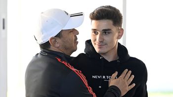Julián Álvarez y Marcelo Gallardo, una dupla feliz para River Julián Álvarez y Marcelo Gallardo, una dupla feliz para River