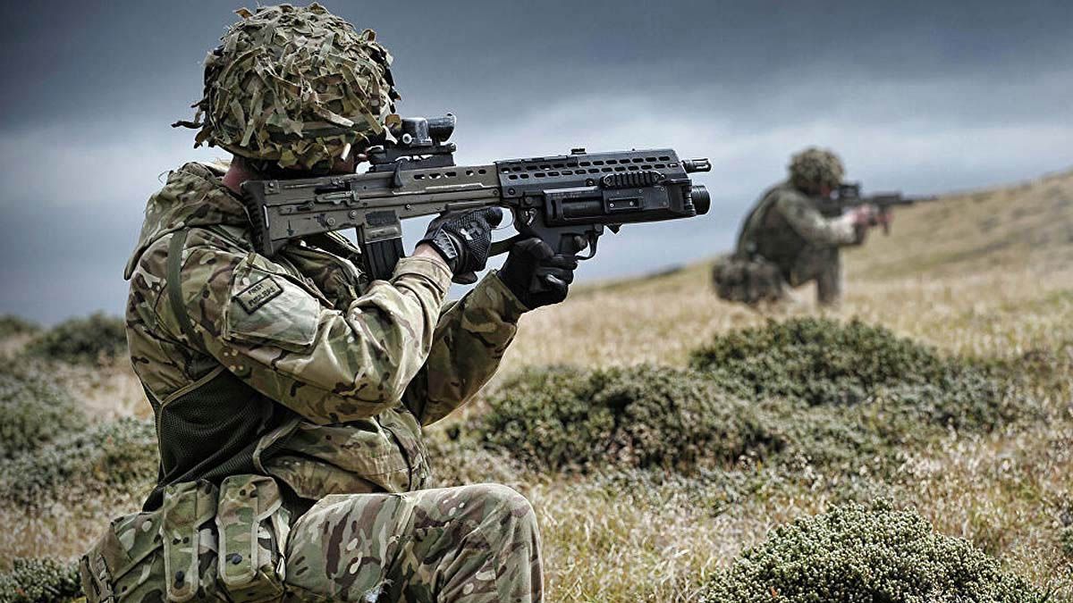 Las fuerzas británicas no consideran una amenaza argentina. Las fuerzas británicas no consideran una amenaza argentina. 