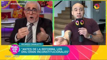 Canaletti y Trebucq se sacaron chispas en El Trece. Canaletti y Trebucq se sacaron chispas en El Trece.