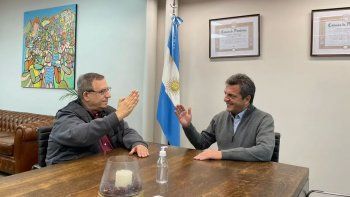 Carlos Maslatón reunido con Sergio Massa. Carlos Maslatón reunido con Sergio Massa.