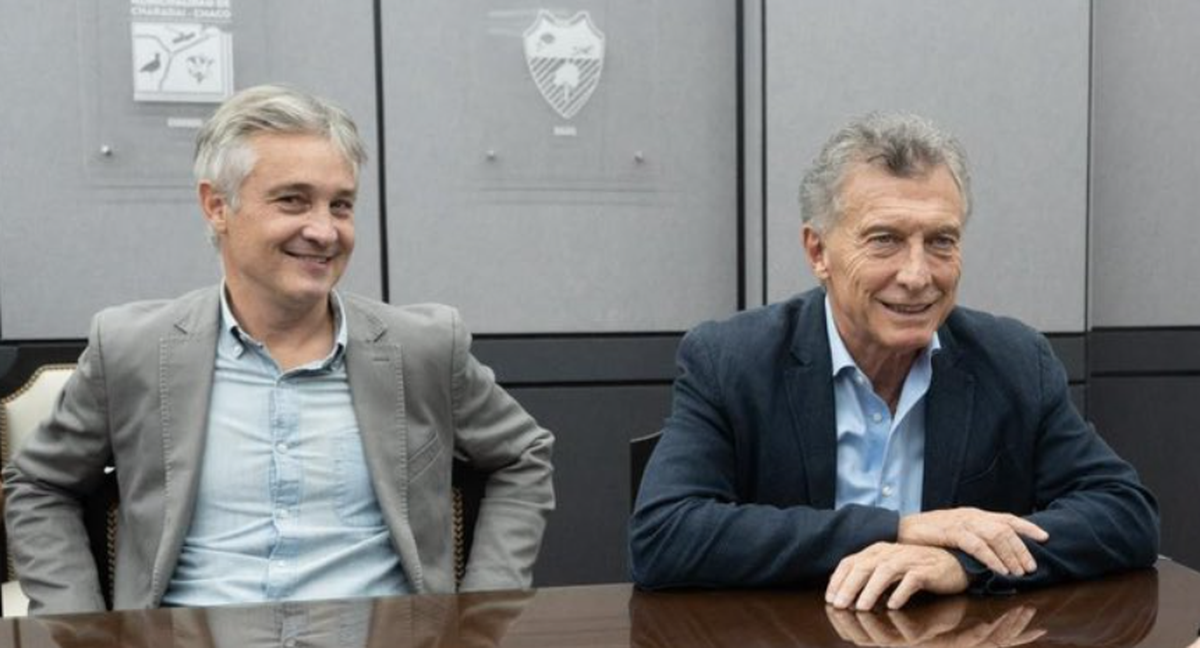 Fernando de Andreis con Mauricio Macri. Fernando de Andreis con Mauricio Macri.