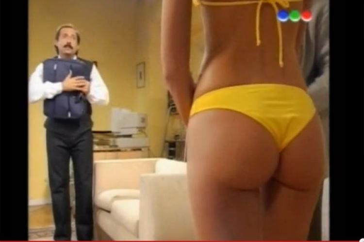 Francella y Julieta Prandi, en el sketch La Nena. (Foto: Captura de video)