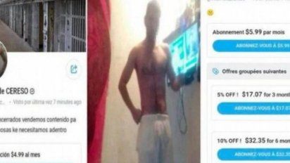 Presos vendían fotos desnudos en OnlyFans y los policías recibían una 