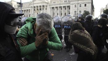 Máxima tensión afuera del Congreso, tras el veto confirmado en Diputados