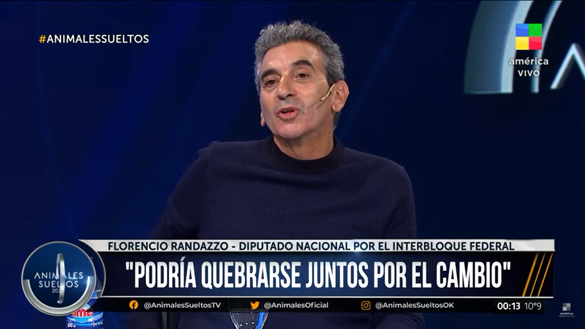El diputado Florencio Randazzo anunció en Animales Sueltos una posible alianza con la UCR.