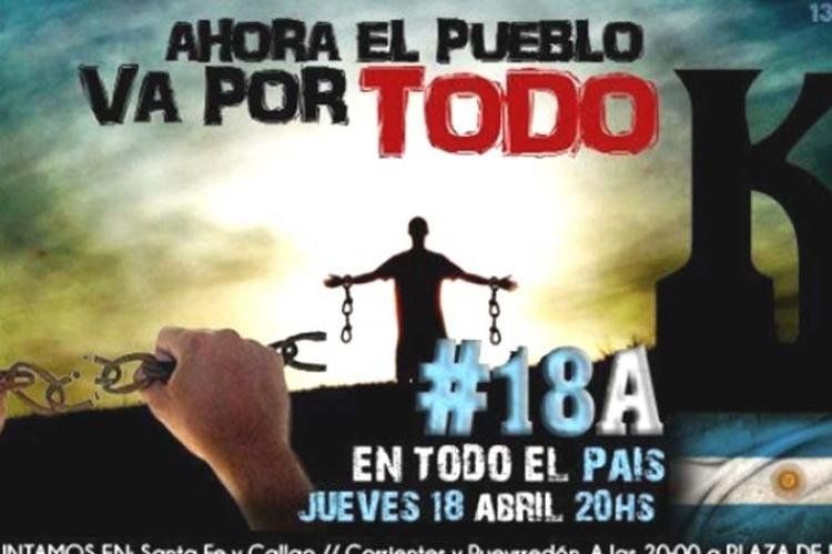 Afiche del 18A.