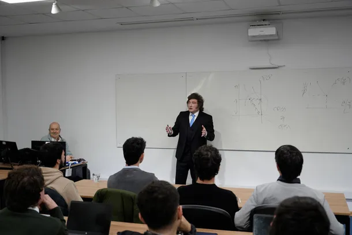 Javier Milei expuso en la Universidad San Andrés (foto: Universidad) Javier Milei expuso en la Universidad San Andrés (foto: Universidad)