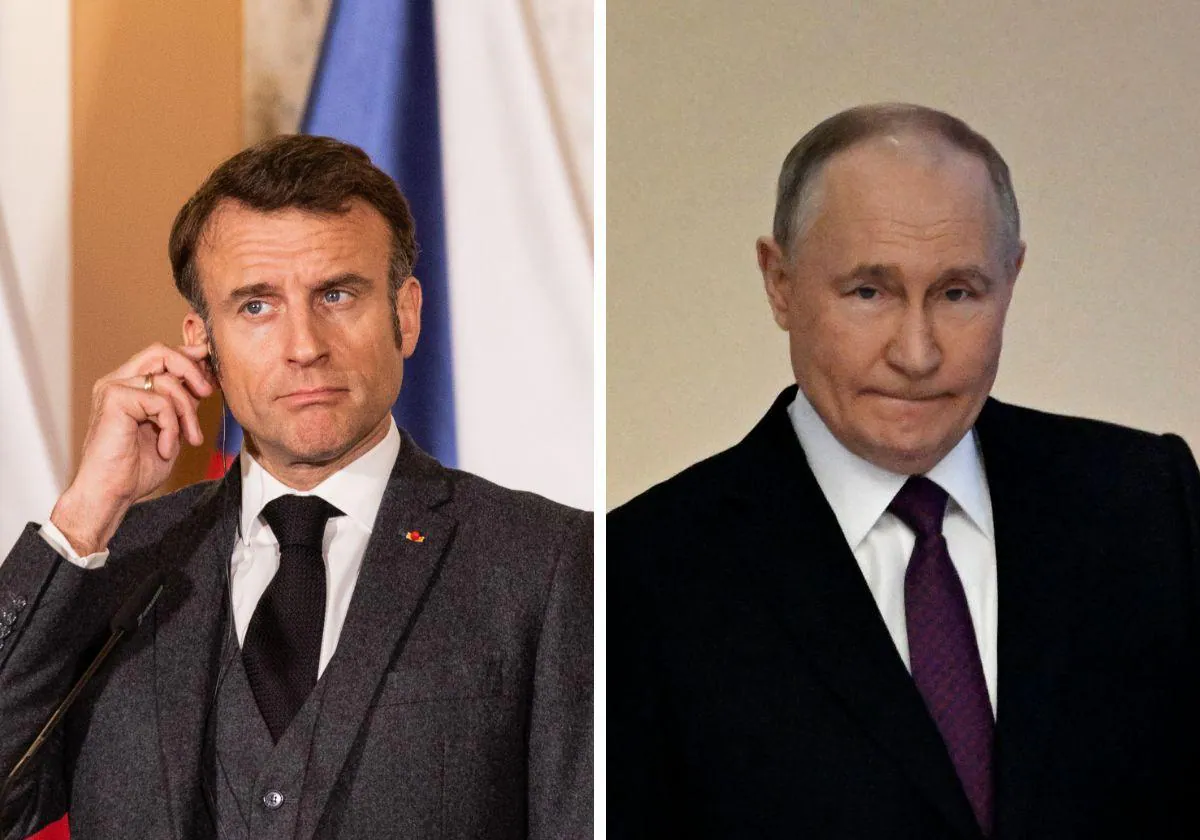 Emmanuel Macron contra Vladimir Putin