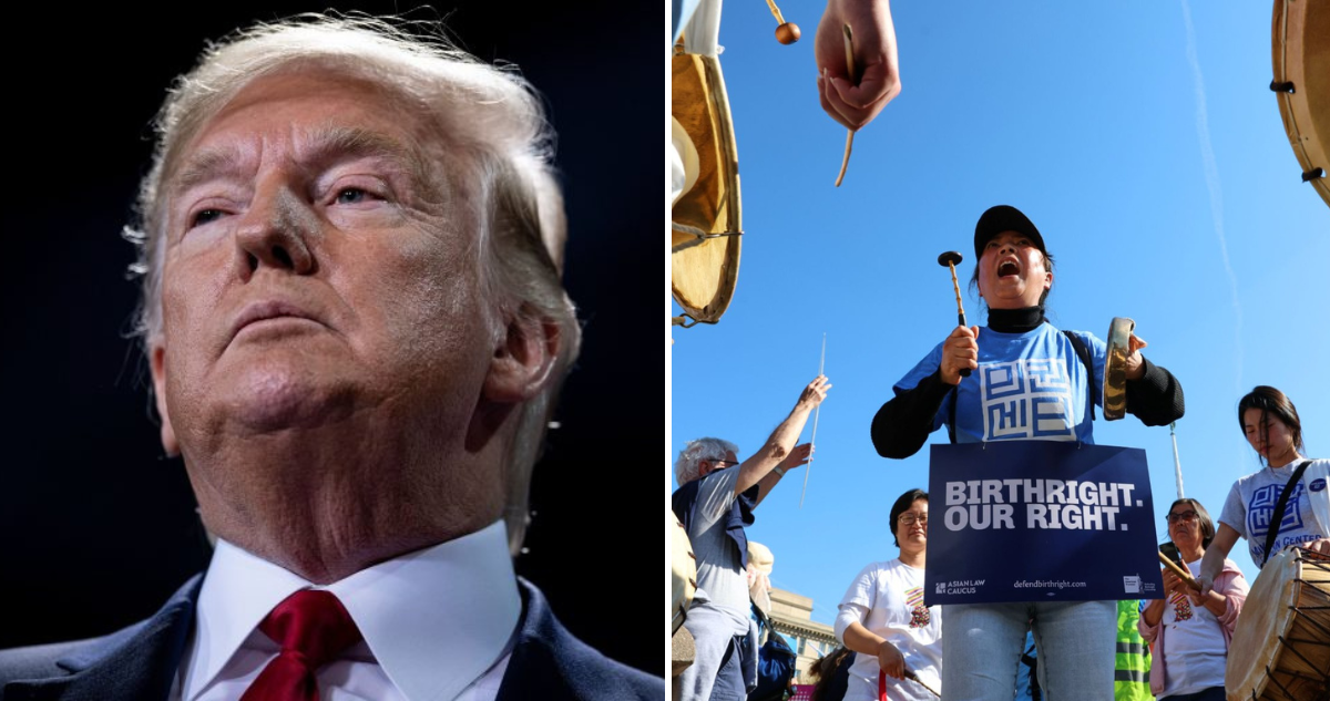 Inédita presentación de Donald Trump ante la Corte Suprema para exigir se derogue el derecho de nacimiento para los hijos de los migrantes. amparado por la Constitución Nacional de Estados Unidos en la 14ta. enmienda. Inédita presentación de Donald Trump ante la Corte Suprema para exigir se derogue el derecho de nacimiento para los hijos de los migrantes. amparado por la Constitución Nacional de Estados Unidos en la 14ta. enmienda.