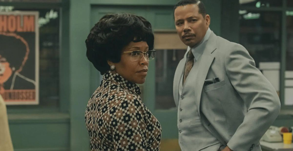 Shirley Chisholm encarnada por: Regina King. Shirley Chisholm encarnada por: Regina King.