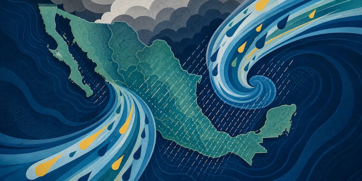 El Servicio Meteorológico Nacional anuncia la tormenta tropical Julio y lluvias intensas.