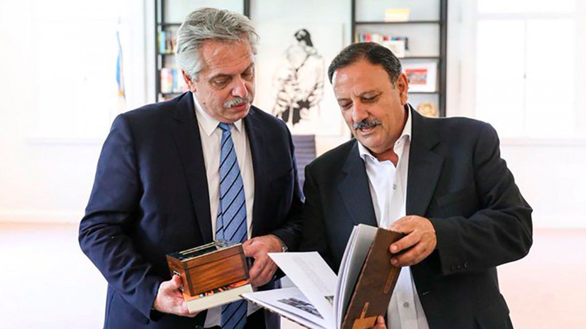 Alberto Fernández y Ricardo Quintela (Imagen de archivo).