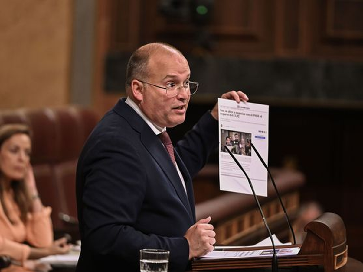 El portavoz del PP en el Congreso, Miguel Tellado (EFE/Fernando Villar) El portavoz del PP en el Congreso, Miguel Tellado (EFE/Fernando Villar)