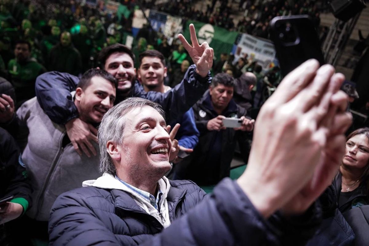 Máximo Kirchner en el Smata. Máximo Kirchner en el Smata.