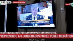 El video mostrado por Tomei contra Fernando Burlando.