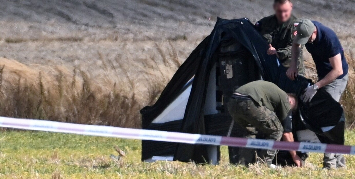 Autoridades polacas revisan el lugar donde habría caído uno de los drones. | GENTILEZA EFE Autoridades polacas revisan el lugar donde habría caído uno de los drones. | GENTILEZA EFE