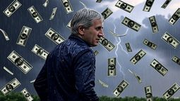 Luis Caputo esperando la lluvia de dólares.
