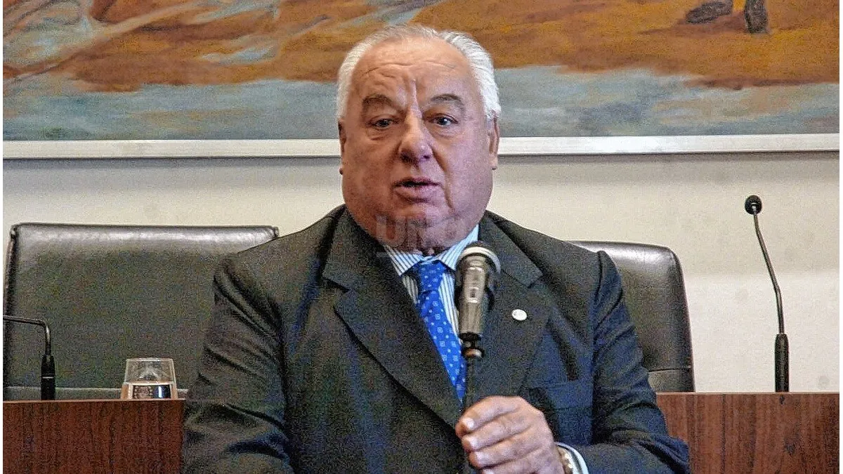 El presidente de la Corte Suprema provincial Rafael Gutiérrez, amigo del senador Traferri.