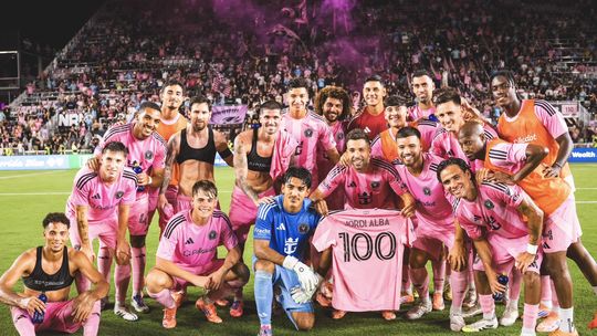 Festejo de Lionel Messi y su Inter Miami CF. Festejo de Lionel Messi y su Inter Miami CF.