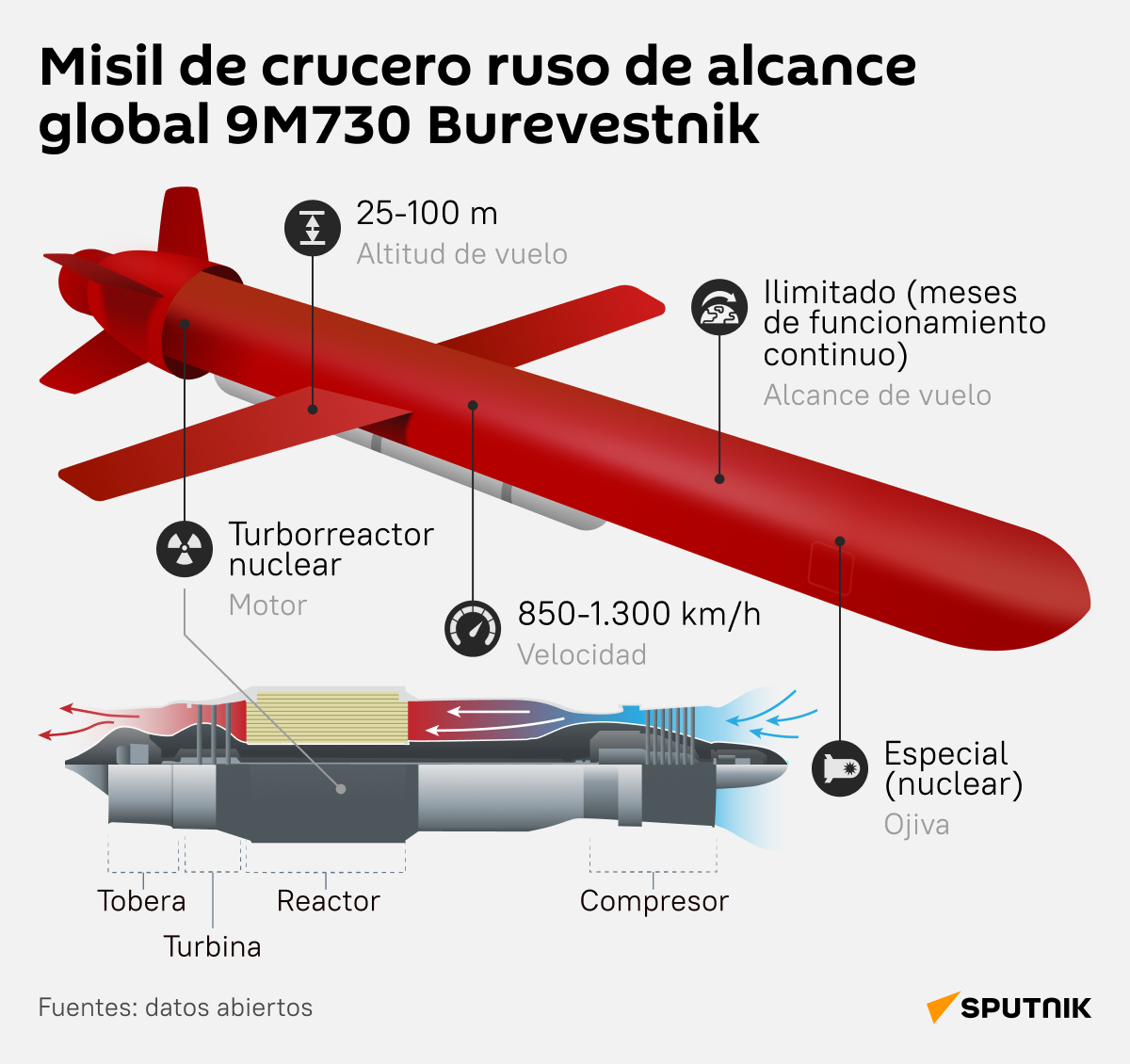 Misiles de crucero intercontinentales de propulsión nuclear Burevestnik. Misiles de crucero intercontinentales de propulsión nuclear Burevestnik.