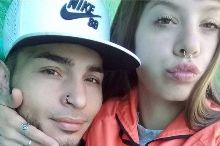 González y Camila, su ex pareja, la joven asesinada (Foto Twitter @betvietta).