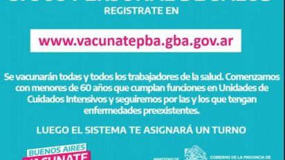Kicillof empieza a vacunar el lunes 28/12 con prioridad para el personal de terapias intensivas