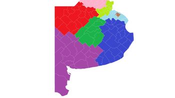 Las secciones electorales de la provincia de Buenos Aires (PBA). Las secciones electorales de la provincia de Buenos Aires (PBA).